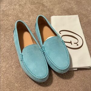 M. Gemi Capri blue suede driver